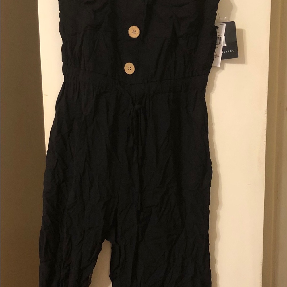 Dillard’s black button detailed jumpsuit
